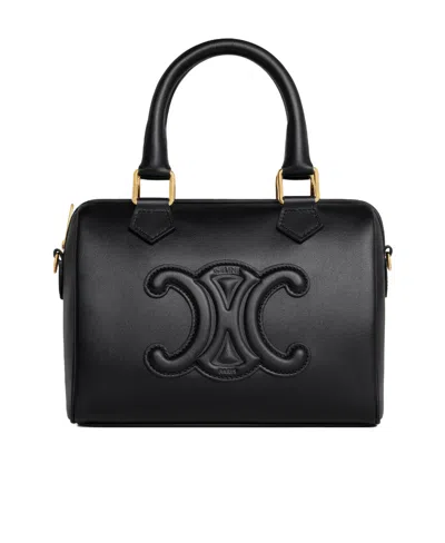 Celine Small Triomphe Shoulder Bag In Black
