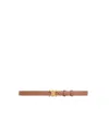 Celine Small Triomphe Taurillon Belt In Brown