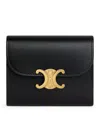 Celine Small Triomphe Wallet In Glossy Calfskin