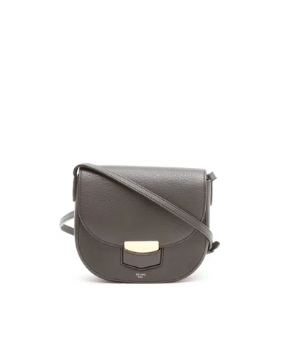 Celine Céline Small Trotteur Bag In Brown