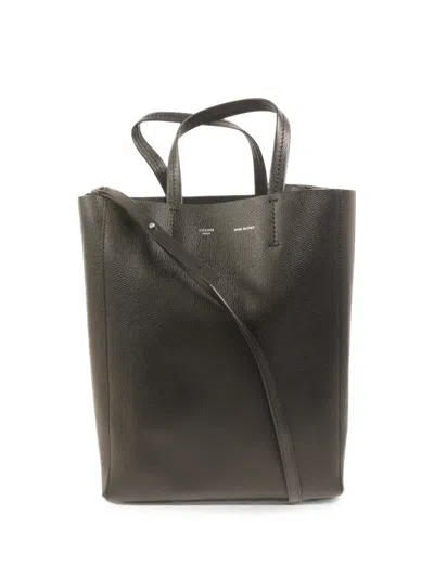 Pre-owned Celine Small Vertical Cabas Tote Bag In Black