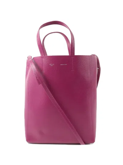 Pre-owned Celine Small Vertical Cabas Tote Bag In Pink