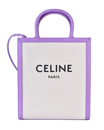 Celine Small Vertical Tote In Natu/mauve