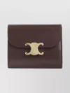 Celine Small Wallet With Flap And Hardware In Brown