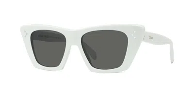 Celine Smoke Cat Eye Ladies Sunglasses Cl401871 25a 51 In Green