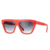 Celine Smoke Gradient Square Unisex Sunglasses Cl40256i 66b 58