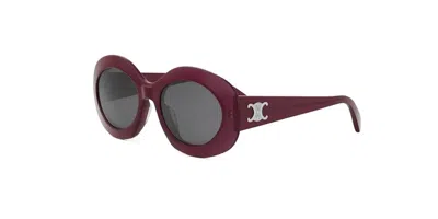 Celine Smoke Oval Ladies Sunglasses Cl40292u 69a 54 In Brown
