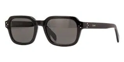 Celine Smoke Rectangular Ladies Sunglasses Cl40190i 01a 53 In Black