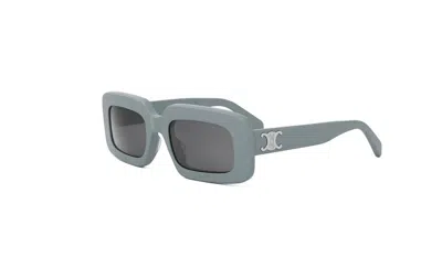 Celine Smoke Rectangular Ladies Sunglasses Cl40313u 20a 53 In Gray