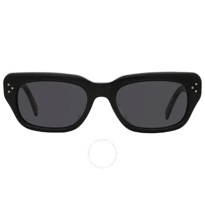 Celine Smoke Square Ladies Sunglasses Cl40267u 01a 54 In Black
