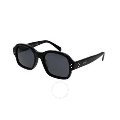 Celine Smoke Square Men's Sunglasses Cl40266u 01a 53 In Black