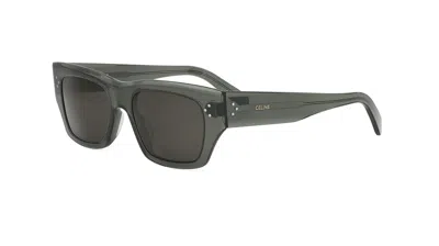 Celine Smoke Square Men's Sunglasses Cl40297u 93a 53 In Burgundy
