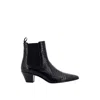 Celine Snake-effect Leather Chelsea Boots