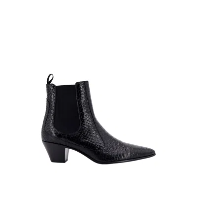 Celine Snake-effect Leather Chelsea Boots Men