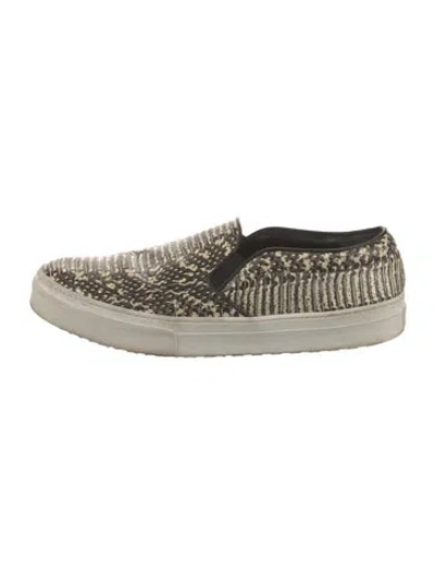 Pre-owned Celine Snakeskin Animal Print Loafers In Neutral