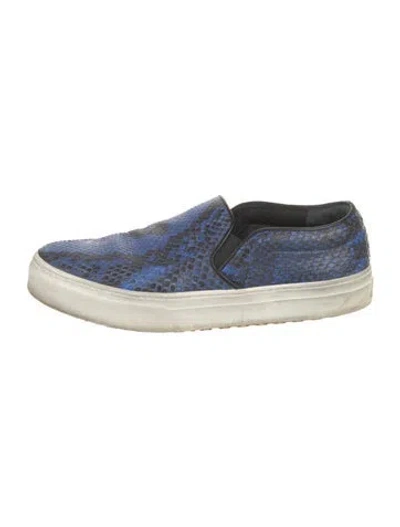 Pre-owned Celine Snakeskin Animal Print Sneakers In Multi