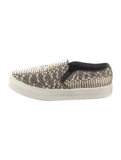 Pre-owned Celine Snakeskin Animal Print Sneakers In Neutral