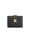 Celine Snap Wallet In Black