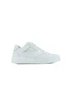 Celine Men Ct-09 Leather Sneakers With Mesh Inserts In White