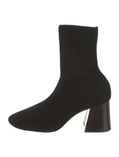 Pre-owned Celine Sock Boots In Black