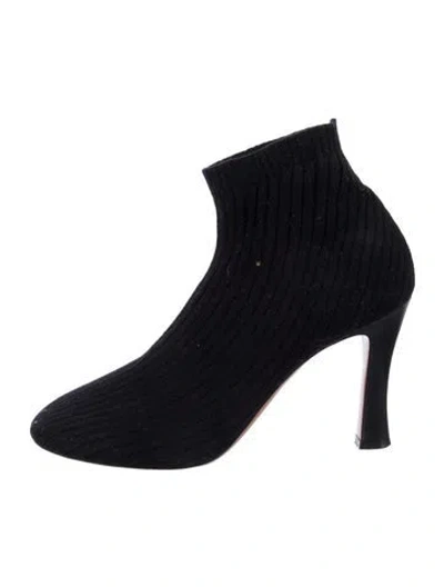 Pre-owned Celine Sock Boots In Black