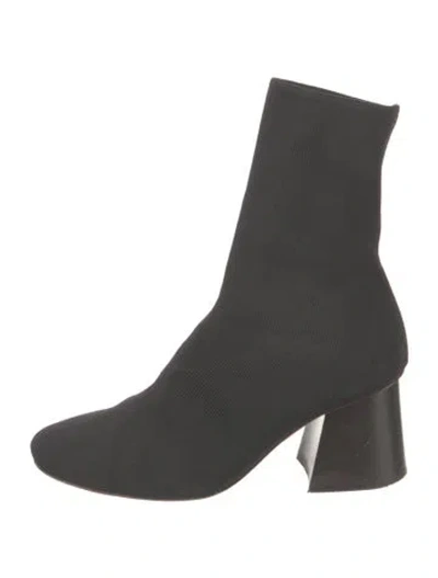 Pre-owned Celine Sock Boots In Black