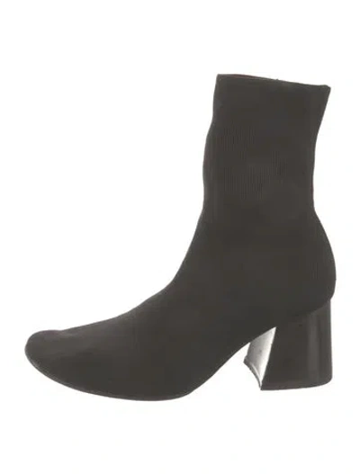 Pre-owned Celine Sock Boots In Black