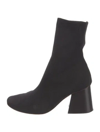 Pre-owned Celine Sock Boots In Black