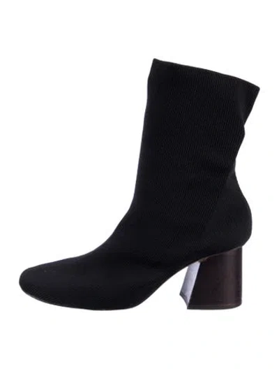 Pre-owned Celine Sock Boots In Black