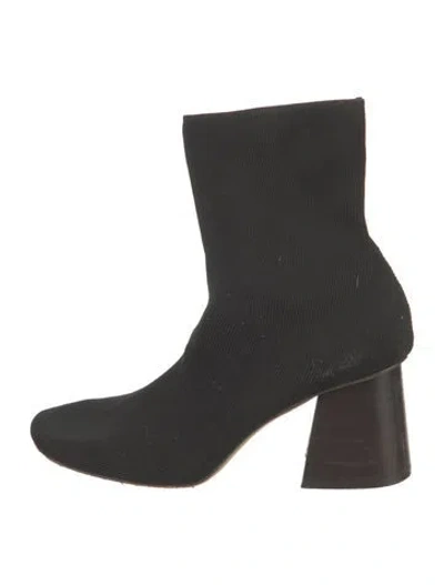 Pre-owned Celine Sock Boots In Black