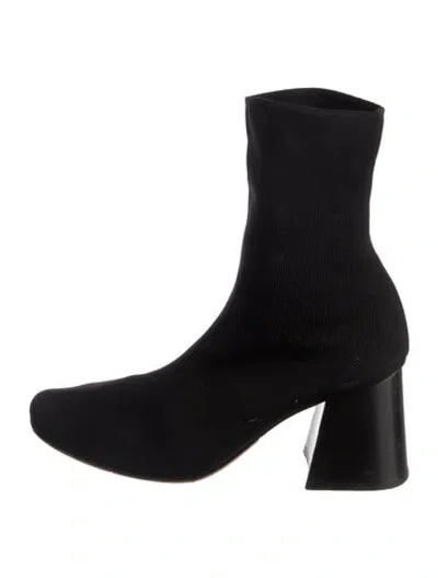 Pre-owned Celine Sock Boots In Black