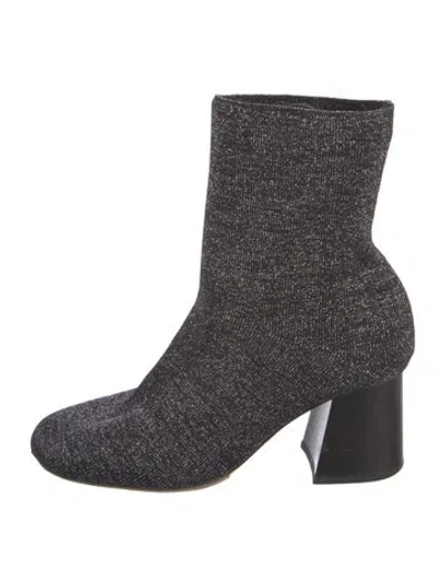 Pre-owned Celine Sock Boots In Gray