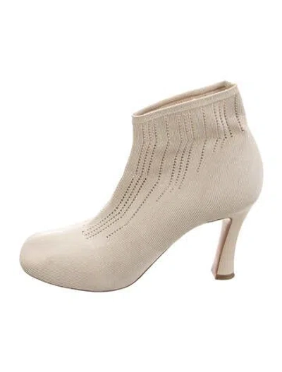 Pre-owned Celine Sock Boots In Neutrals