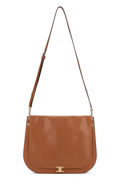 Celine Soft Handbag Triumph - 34cm X 25cm X 13cm In Brown