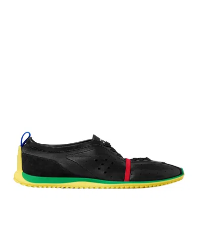 Celine Soft Sneaker In Stretch Lambskin, Suede Calfskin And Lambskin In Black
