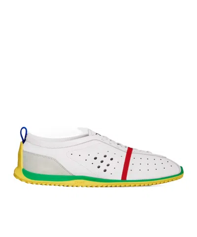 Celine Soft Sneaker In Stretch Lambskin, Suede Calfskin And Lambskin In White