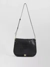 Celine Soft Triomphe Crossbody Handbag In Black