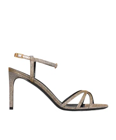 Celine Soir High-heeled Sandals In Multicolor