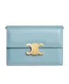 Celine Soir Triomphe Bright Face Handbag In Blue