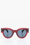 Celine Solid Color Cat-eye Sunglasses In Red