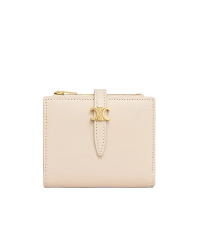 Celine Solid Color Wallet In Red