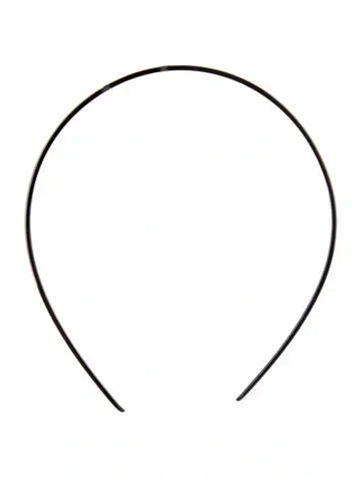 Pre-owned Celine Solid Headband In Black