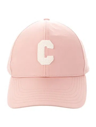 Pre-owned Celine Solid Initial Baseball Cap In Pink
