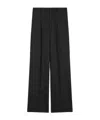 Celine Sorbonne Pants In Striped Wool In Black