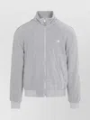 Celine Sporty Jacket With High Collar And Stripes In Gray