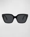 Celine Monochroms Cl 40198f 01a Butterfly Sunglasses In Black
