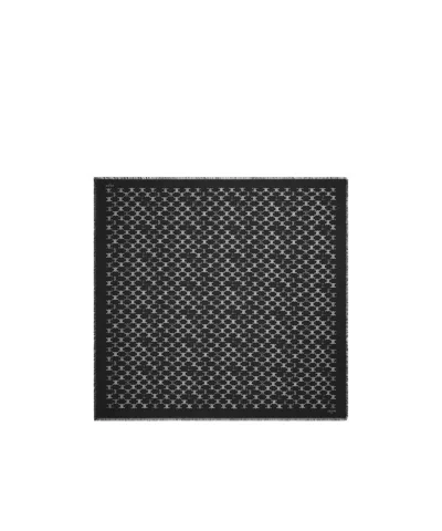 Celine Square Cashmere Scarf In Black
