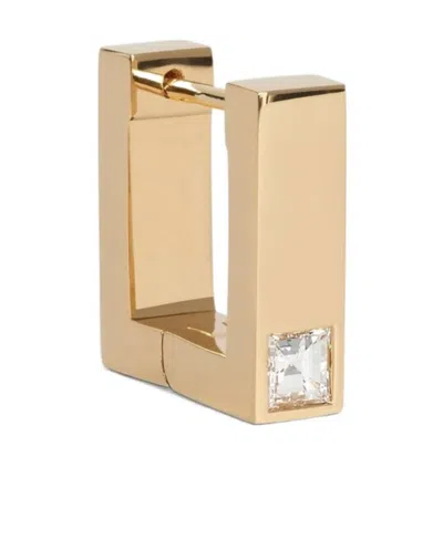 Celine Square Earrings In Yellow