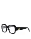 Celine Square Eyeglasses, 52mm In Black