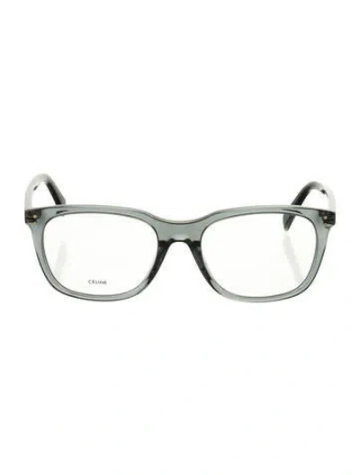 Pre-owned Celine Square Eyeglasses In Black